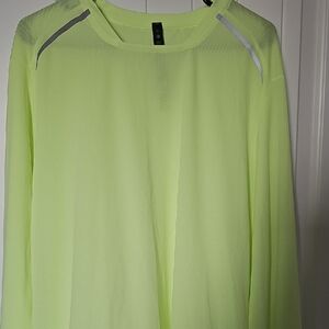 Lululemon Neon Yellow Long Sleeve Top